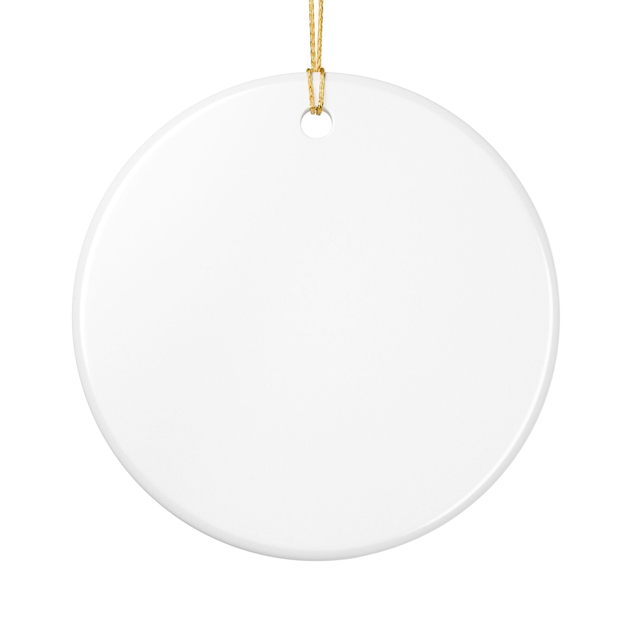 V Ceramic Ornament, (1pc)
